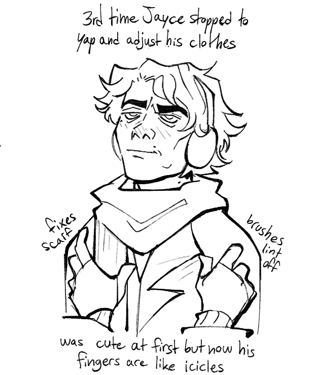 SlavHew's tweet photo. it's cold here so im making it their problem. despite viktor's best efforts jayce still gets a cold. #arcane #jayvik https://t.co/dKU2tbyyvB