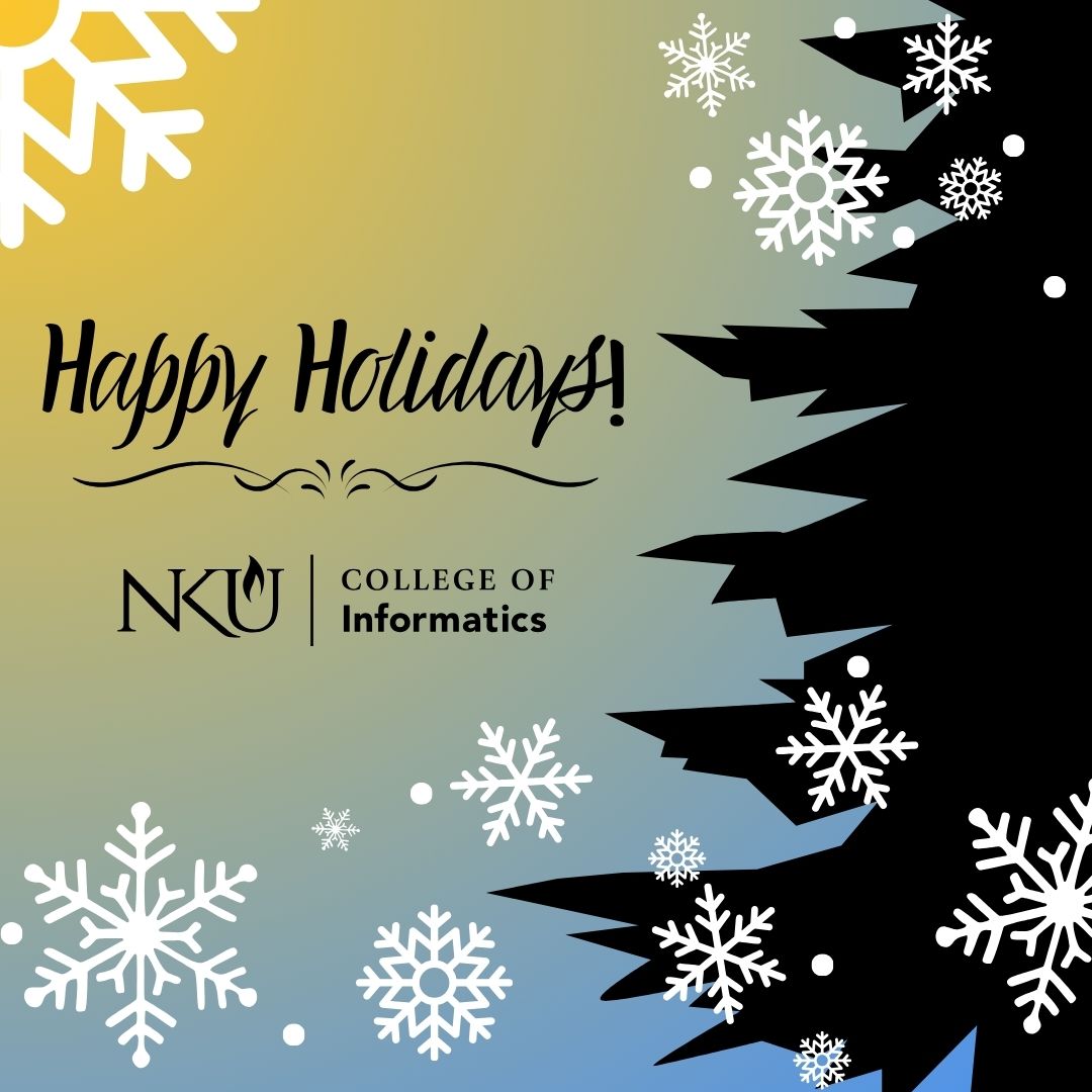 As the semester comes to a close, we want to wish our students, faculty, staff and alumni a happy holidays.  Enjoy your break, and we’ll see you in the new year! ☃️