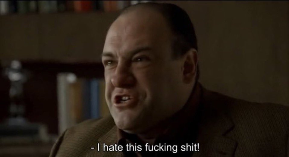 SopranosWorld's tweet photo. Me whenever I have to leave the house in the winter https://t.co/SnXZe8tck6