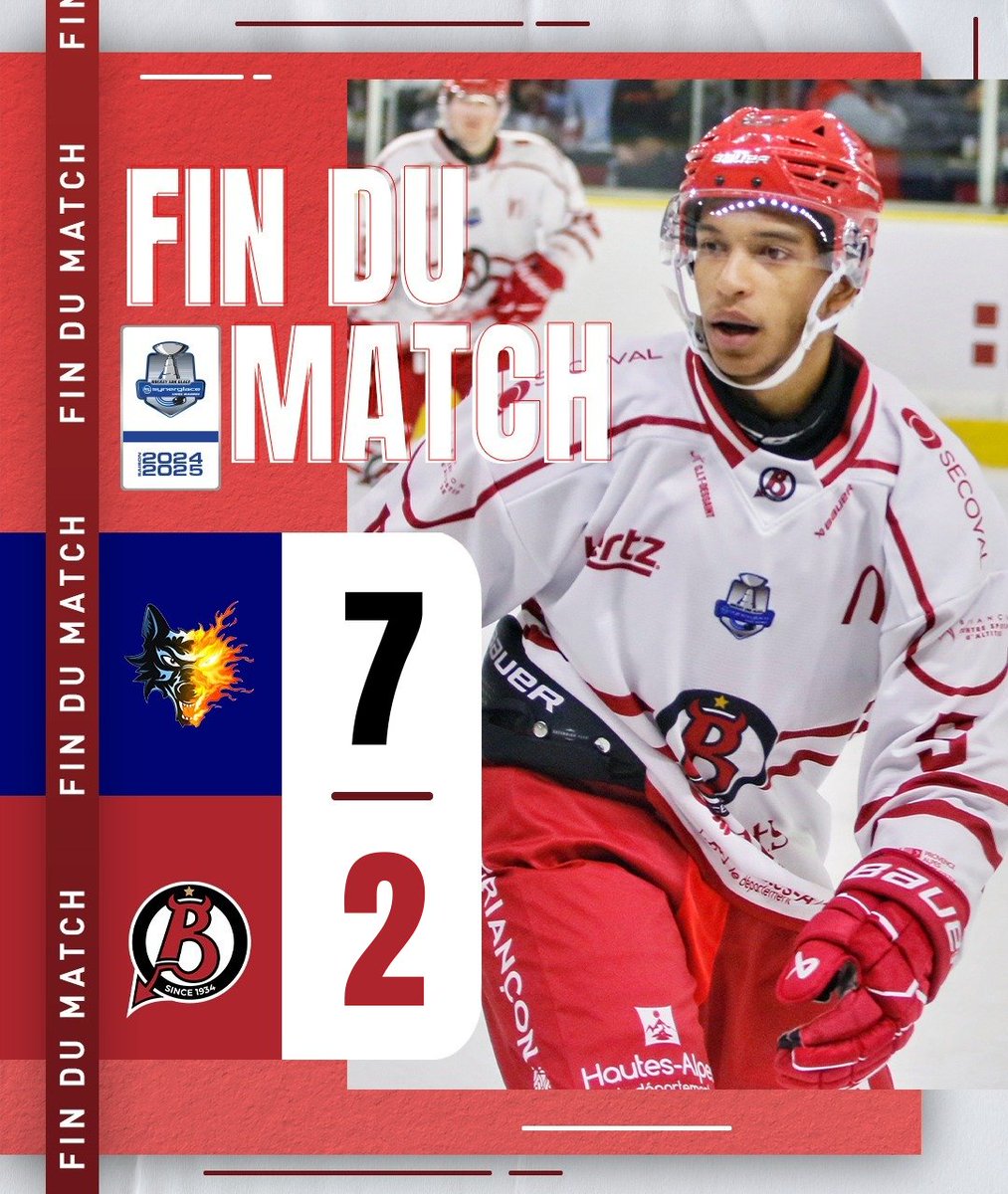 DiablesRouges05's tweet image. ⏱️ 60’ | GRE 7️⃣ - 2️⃣ BRI

Des buts de Wayne et Joran dans le T3 ne changeront évidemment pas l'issue de la rencontre. 
Les Diables s'inclinent en terre grenobloise face aux @bruleursdeloups ! 

🏒 Létourneau, Reynaud

#GREBRI | #LetsGoDR