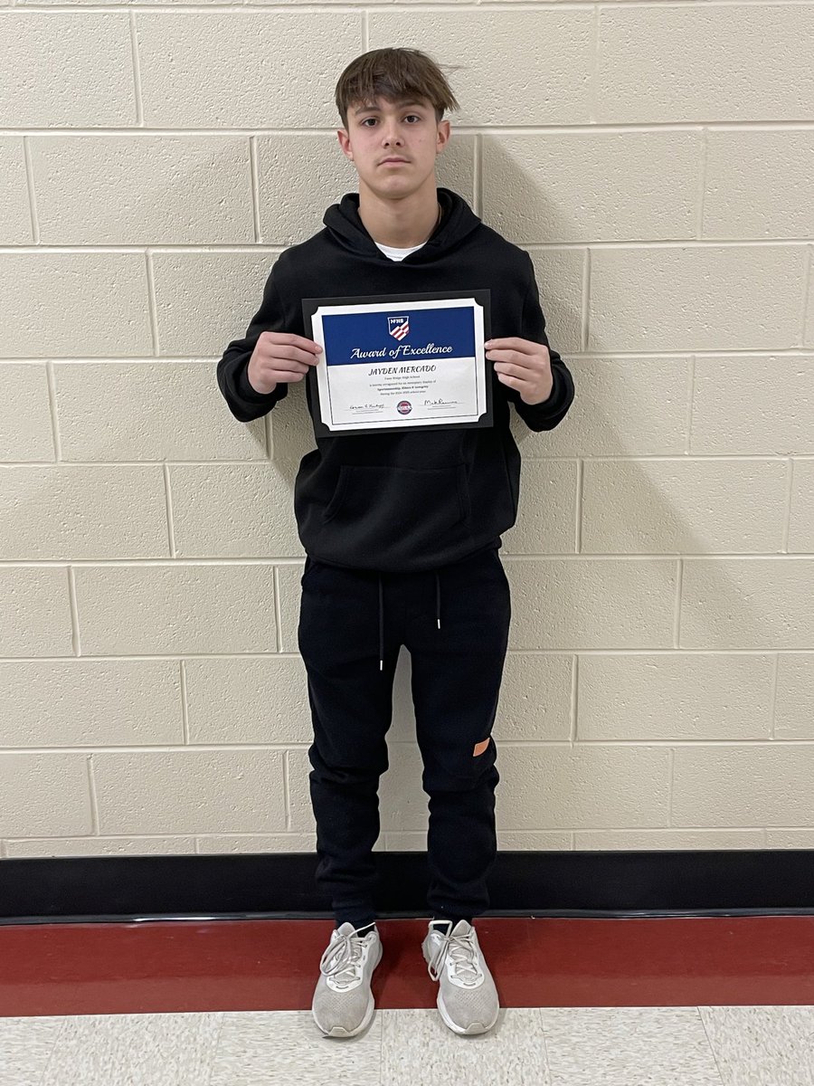 Congratulations! It brings us great joy to recognize your exemplary character and sportsmanship in athletics with the NFHS Award of Excellence for Sportsmanship, Ethics &amp; Integrity. This honor, established in tandem by the TSSAA and NFHS is intended to applaud athletes like you.
