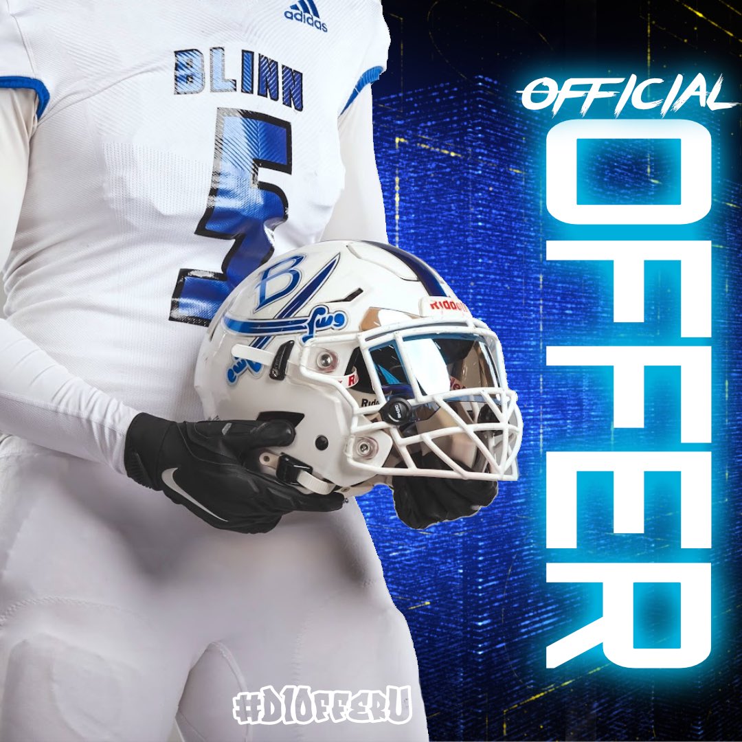 After a great conversation with <a href="/CoachBraimer/">Kenny Braimer</a> I’m truly blessed to receive a offer from Blinn!

<a href="/CoachStewLH/">Tre Stewart</a> <a href="/LHHS_FOOTBALL/">LHHS Football</a> <a href="/GreedyU3/">Greedy.U</a>