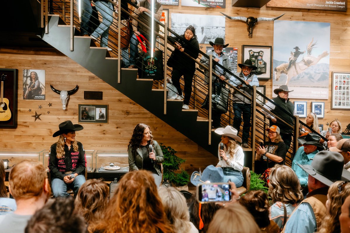 Ashley McBryde (@ashleymcbryde) on Twitter photo Thank you, <a href="/Ariat/">Ariat International</a> for having me and Jackie Hobbs Crawford! And for Kate Harrison for leading such a special conversation. That room was packed to the brim, and it filled my heart right up. 🤠👢
📸: <a href="/nolenryan/">nolen ryan</a> Thank you, <a href="/Ariat/">Ariat International</a> for having me and Jackie Hobbs Crawford! And for Kate Harrison for leading such a special conversation. That room was packed to the brim, and it filled my heart right up. 🤠👢
📸: <a href="/nolenryan/">nolen ryan</a>
