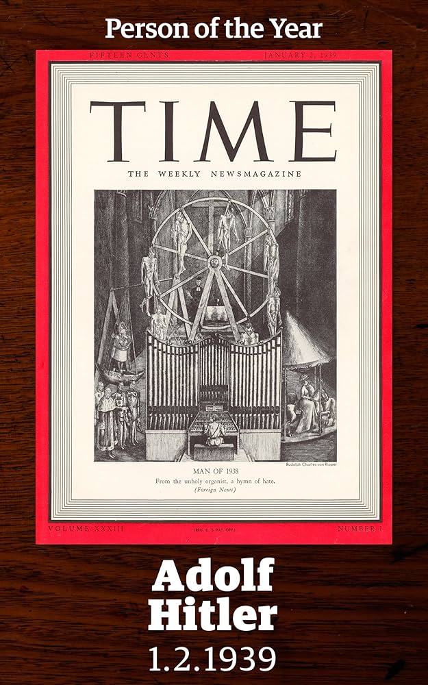 _thejake's tweet photo. @GamerJsun @elonmusk Only trump supporters would think getting "Man of the year" from time magazine, means something positive 🤣. They "award" the title based on impact, regardless of it being good or bad. Hence Hitler being a previous "winner". https://t.co/VHytxjhnic