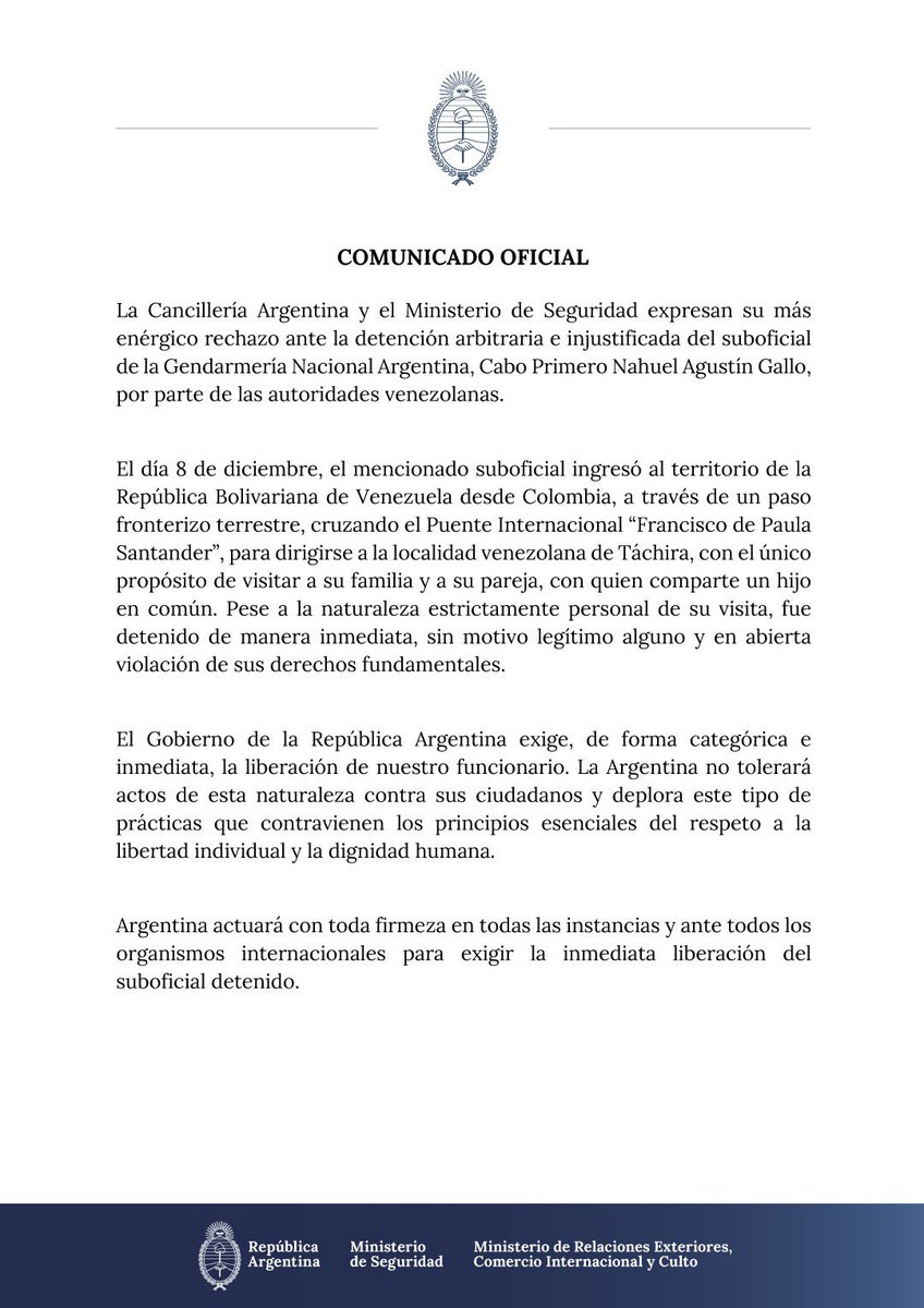 Ministerio de Seguridad Nacional (@minseguridad_ar) on Twitter photo 