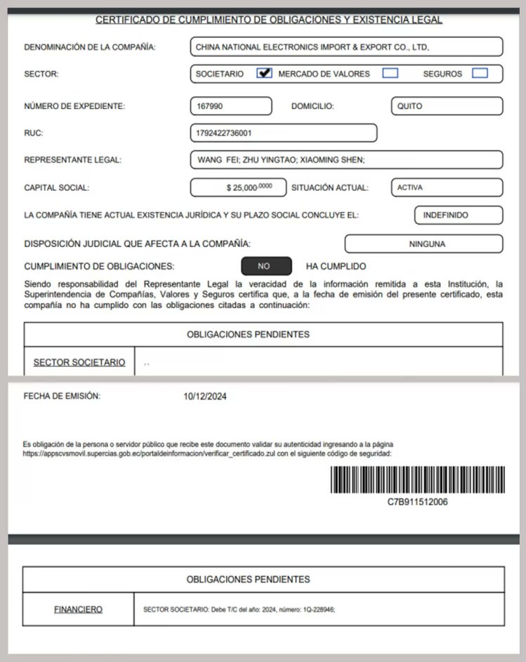 fmilhojas's tweet photo. Los contratos de #CEIEC y #Gezhouba han sido examinados por @ContraloriaECU, que ha detectado incumplimientos: desde fallas técnicas hasta retrasos, por lo que algunas obras están suspendidas.
Además, ambas empresas figuran como incumplidas ante la Superintendencia de Compañías debido a que no han presentado su información financiera completa.
Para leer esta investigación, por favor ingrese a nuestro portal de Mil Hojas, dando clic en el enlace superior de nuestro perfil en esta red. 👆