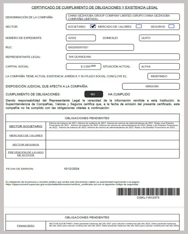 fmilhojas's tweet photo. Los contratos de #CEIEC y #Gezhouba han sido examinados por @ContraloriaECU, que ha detectado incumplimientos: desde fallas técnicas hasta retrasos, por lo que algunas obras están suspendidas.
Además, ambas empresas figuran como incumplidas ante la Superintendencia de Compañías debido a que no han presentado su información financiera completa.
Para leer esta investigación, por favor ingrese a nuestro portal de Mil Hojas, dando clic en el enlace superior de nuestro perfil en esta red. 👆