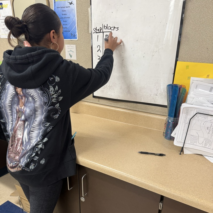 EHMSBobcats's tweet photo. Students in Mrs. Narez's class practice math on their Wipebooks! #buildingthinking #ehmsbobcats https://t.co/iaPeSbFN7P