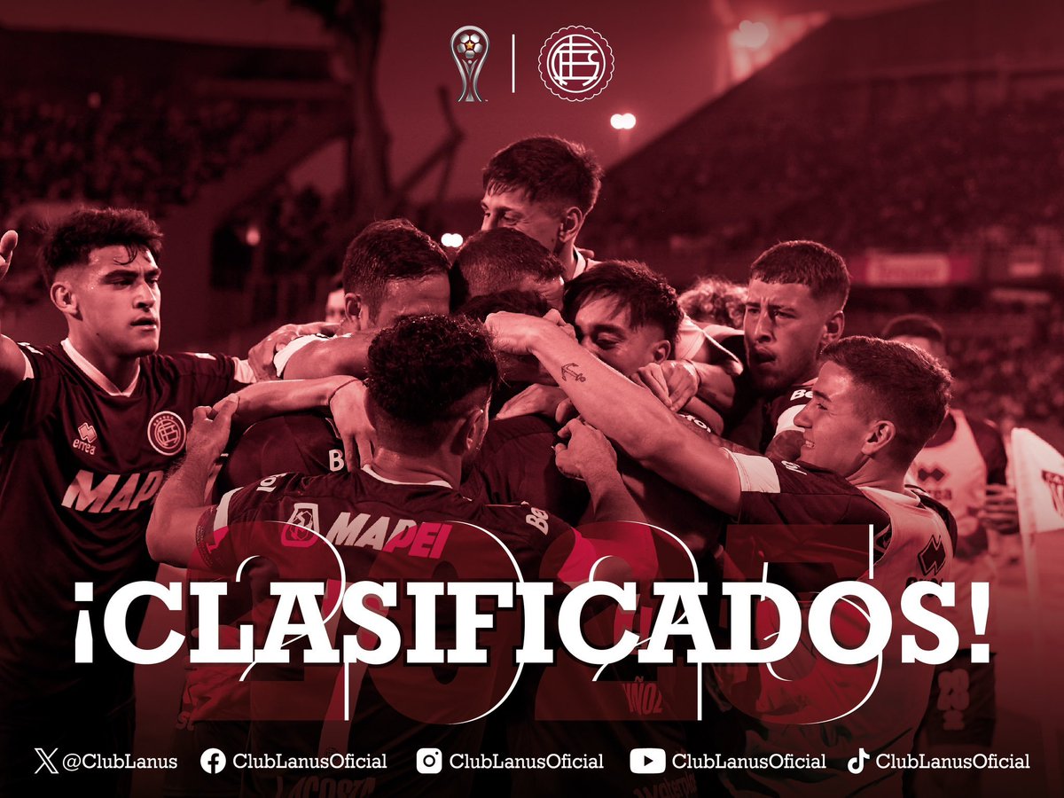 Lanús ♦️ jugará copa internacional por 18ª vez en 20 temporadas. Desde 2006, solamente no disputó Libertadores o Sudamericana en 2019 y 2023.

🏆Sud 2006
🏆Sud 2007
🏆Lib 2008
🏆Lib-Sud 2009
🏆Lib 2010
🏆Sud 2011
🏆Lib 2012
🏆Sud 2013 (campeón)
🏆Lib-Recopa-Suruga-Sud 2014
🏆Sud