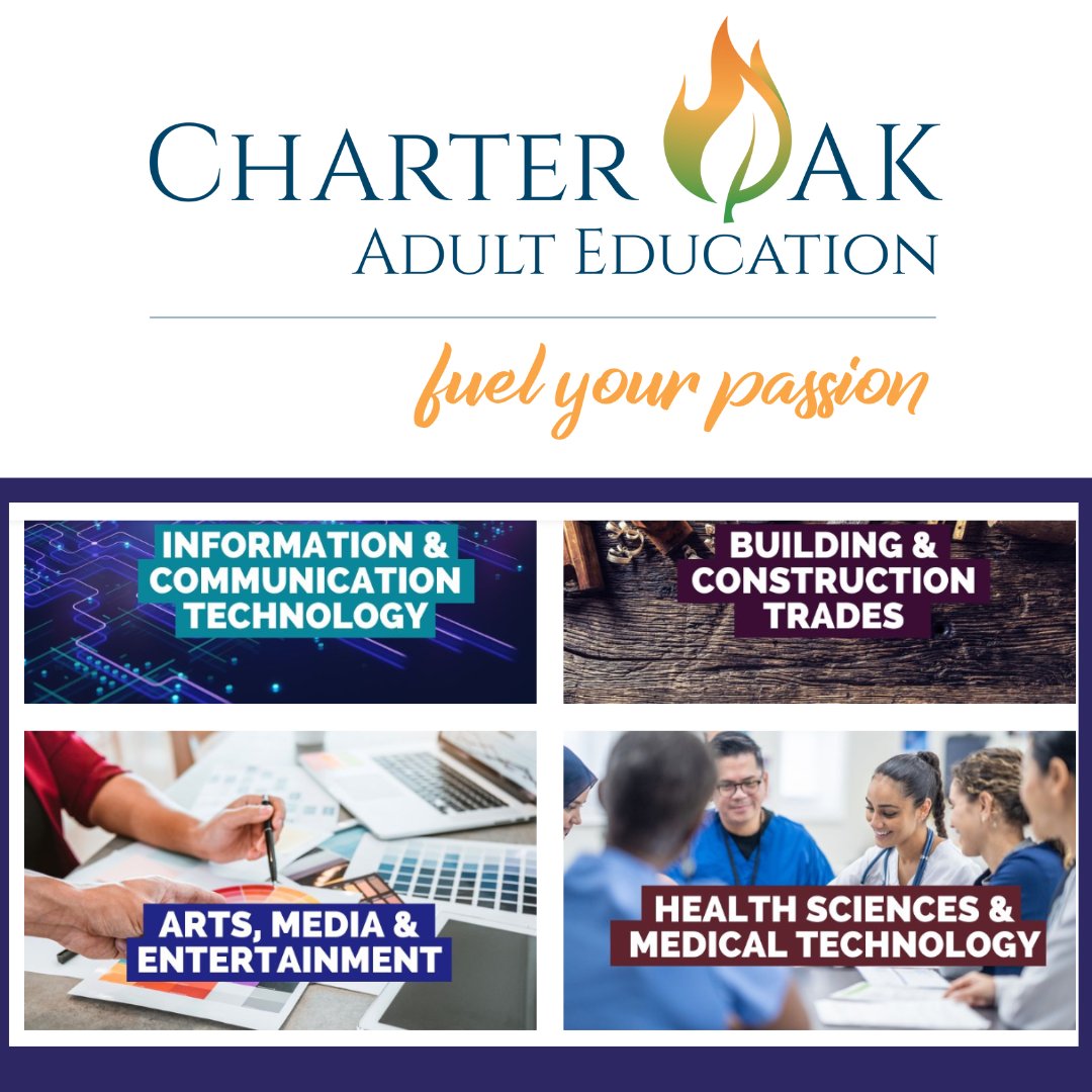 Our Charter Oak Adult Ed Center is now enrolling for the winter term, which starts Jan. 13. Whether you're looking to enhance your career, pursue a new passion, or gain valuable skills, we've got classes to help you succeed.

Visit coadulted.org to register today!
