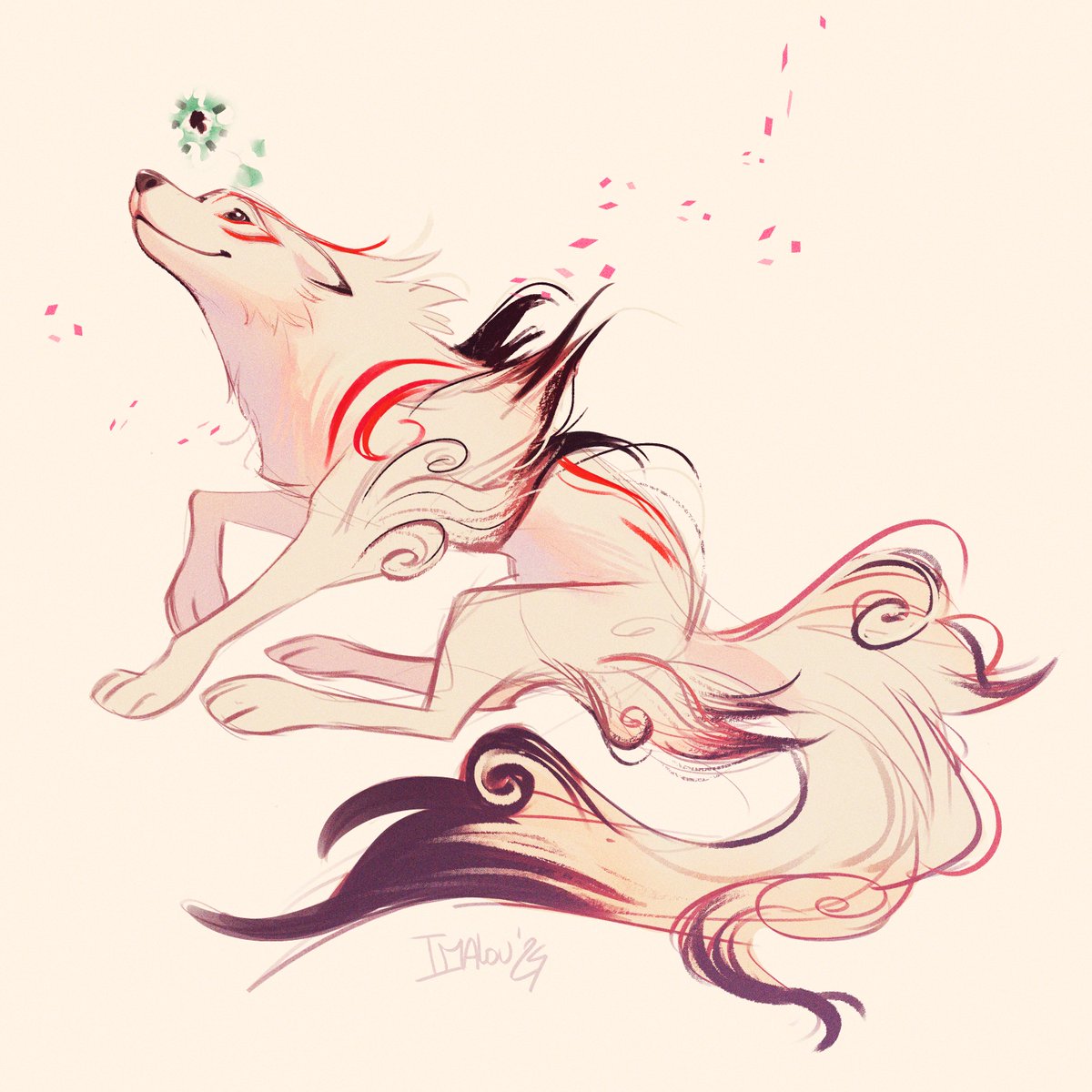 Ama and Issun🧡💚