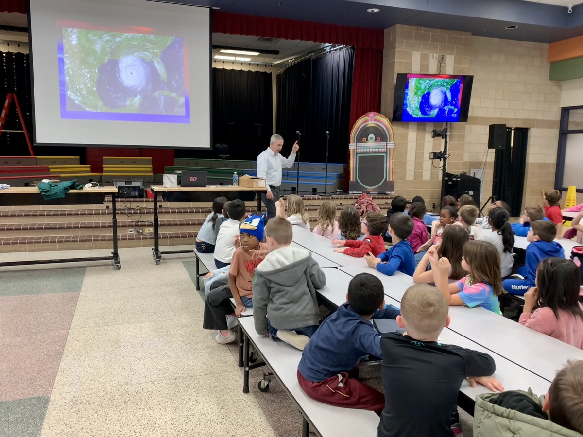 2nd grade was so excited to have Brady Taylor from channel 10 to share his knowledge of weather!!! ☀️ ☔️