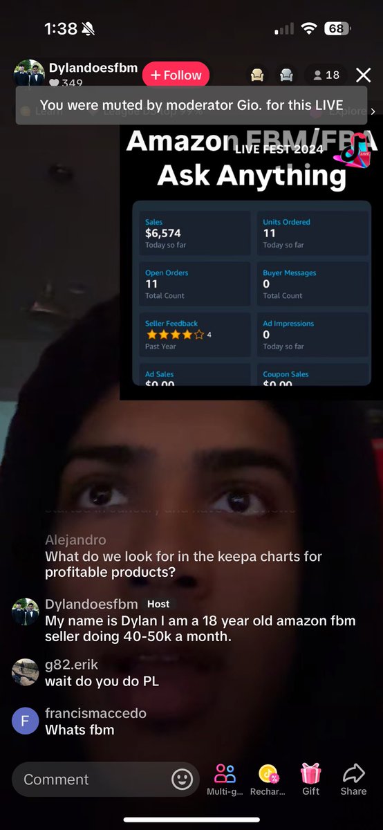 Hate to see this. Dude is yapping about doing $50k months while people in his “inner circle” are doing 40-50m a month 3%fba. Sad thing is the people in the comments will buy his course.