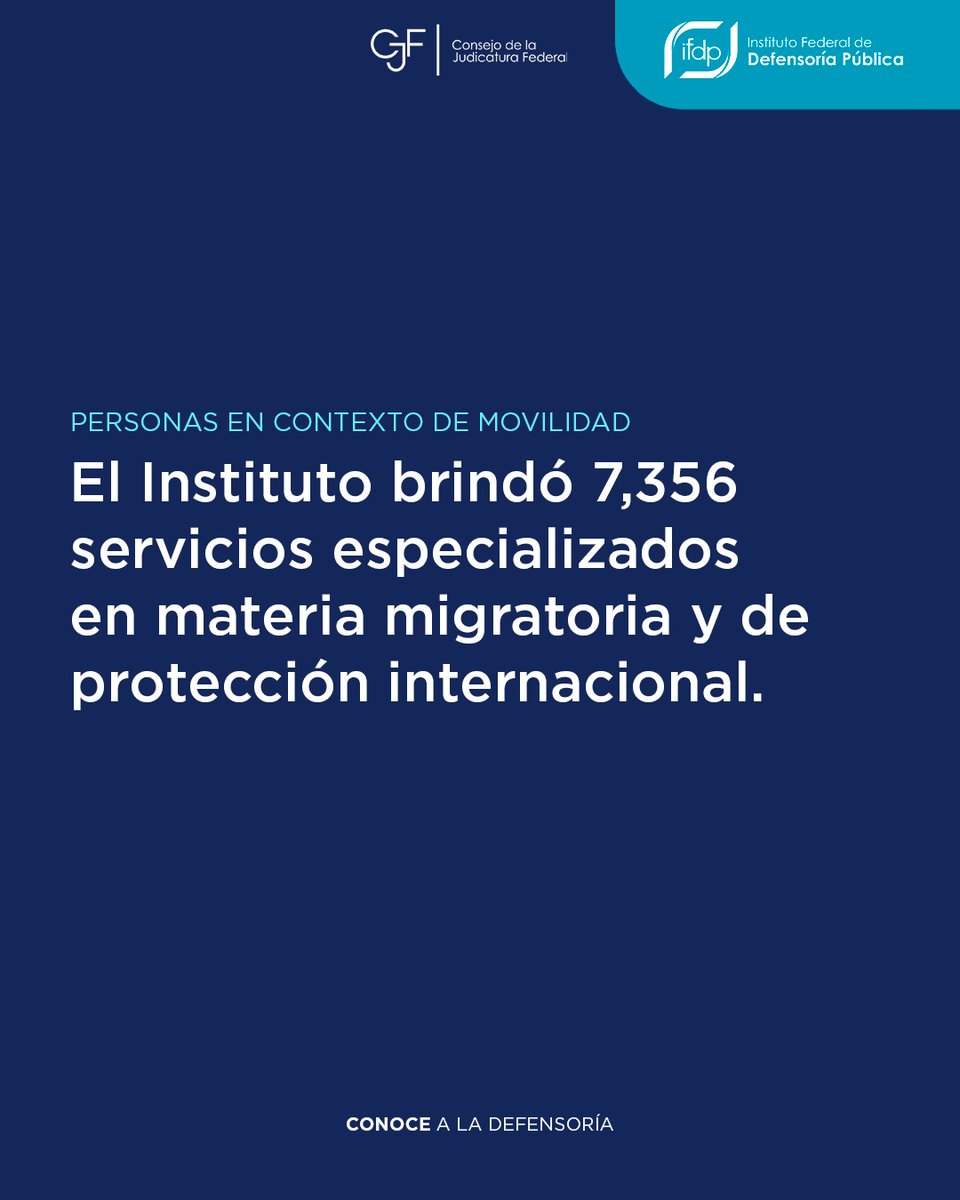 defensoriaifdp's tweet photo. 📣 La #Defensoría brinda servicios de asesoría jurídica especializada a personas en situación de movilidad.
Conoce todo nuestro trabajo en: https://t.co/IkK4gMl1lZ
#IFDPContigo #SomosPJF #Migrantes https://t.co/1OuEKI4Wnf