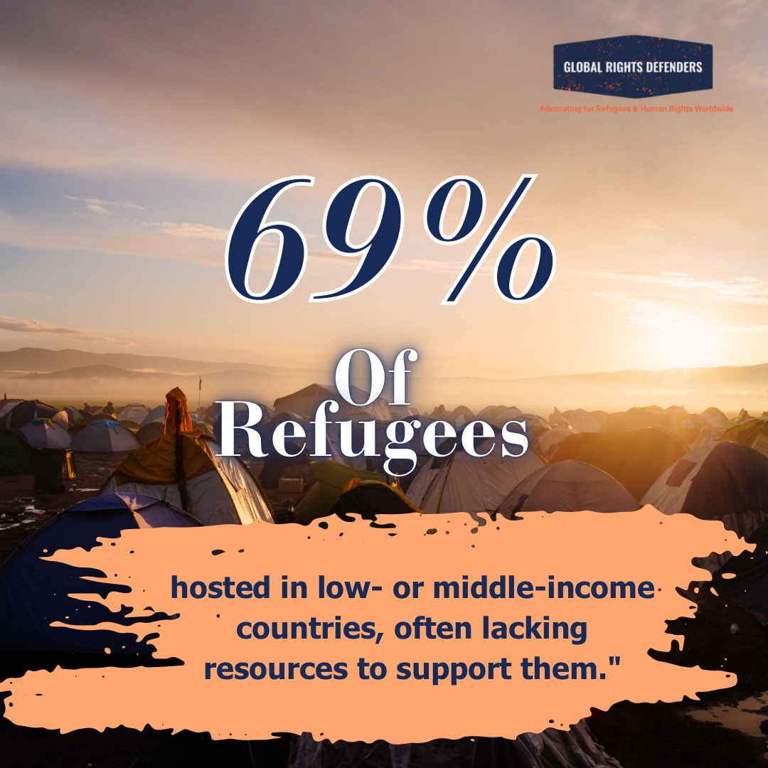We must advocate for more international support to ensure refugees have access to education, healthcare, and opportunities. Supporting us by Donating herehttps://www.globalrightsdefenders.org/donate. 

💬 How can we support refugees in these countries?

#RefugeeSupport
