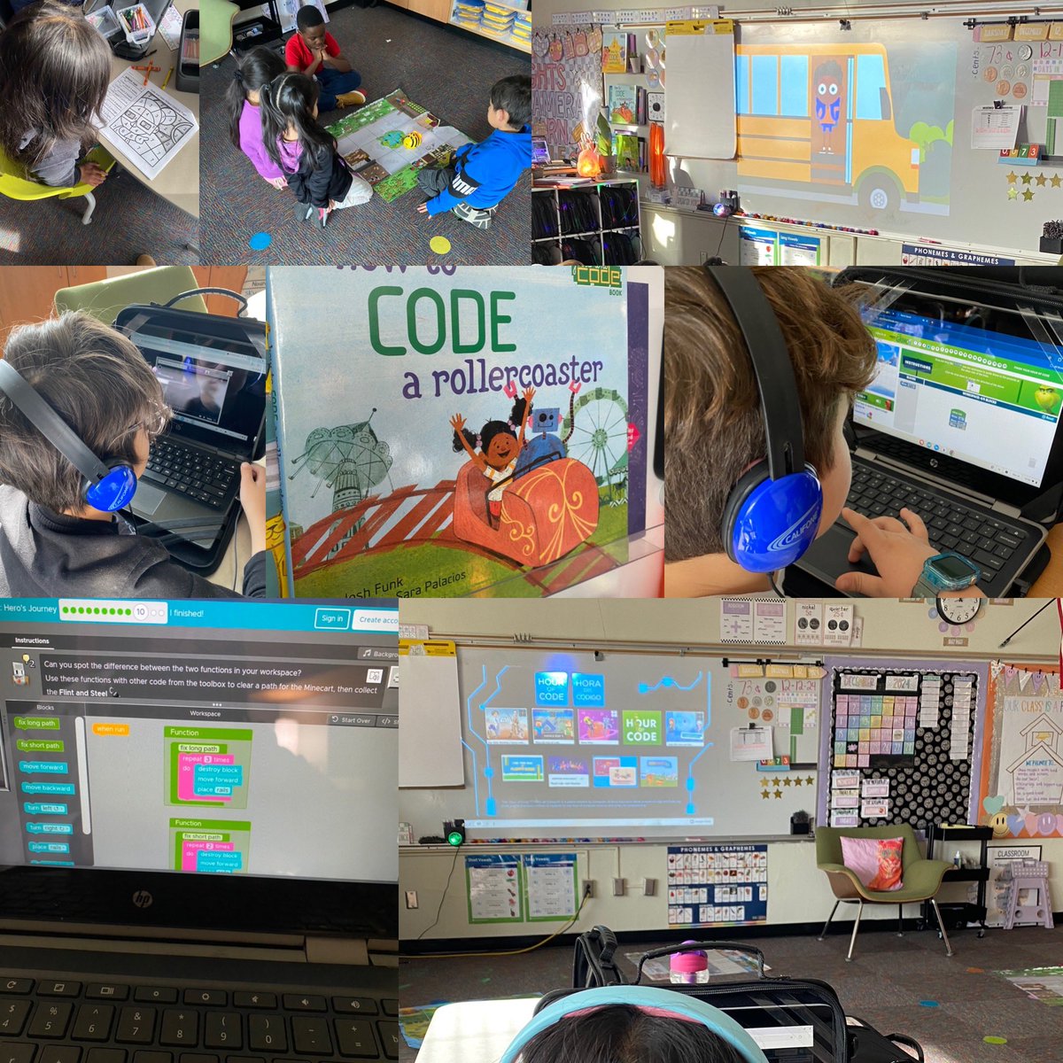 Smartiesn2nd's tweet image. We celebrated ALL.DAY.LONG! 🥳 #CSEdWeek was amazing! We finished this week with the #hourofcode and another great read aloud from @joshfunkbooks ! Of course our friends from @scratchgarden helped the kick off our day with a song reminding us we can do it!! 💻
