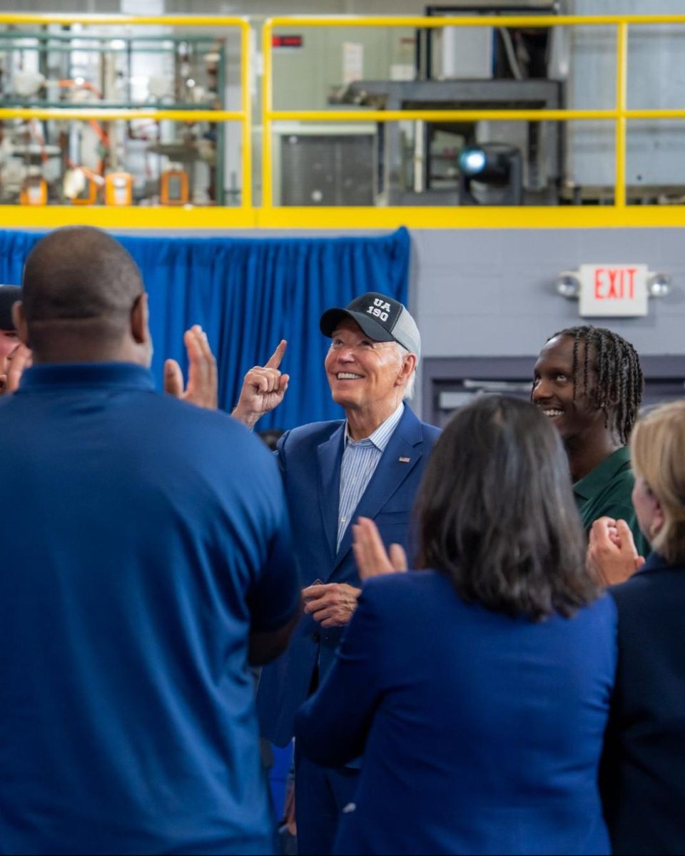 When I took office, the pandemic was raging and the economy was reeling. 

From Day One, I was determined to not only deliver economic relief but to invest in America. 

We passed legislation to rebuild our infrastructure, build a clean energy economy, and bring manufacturing