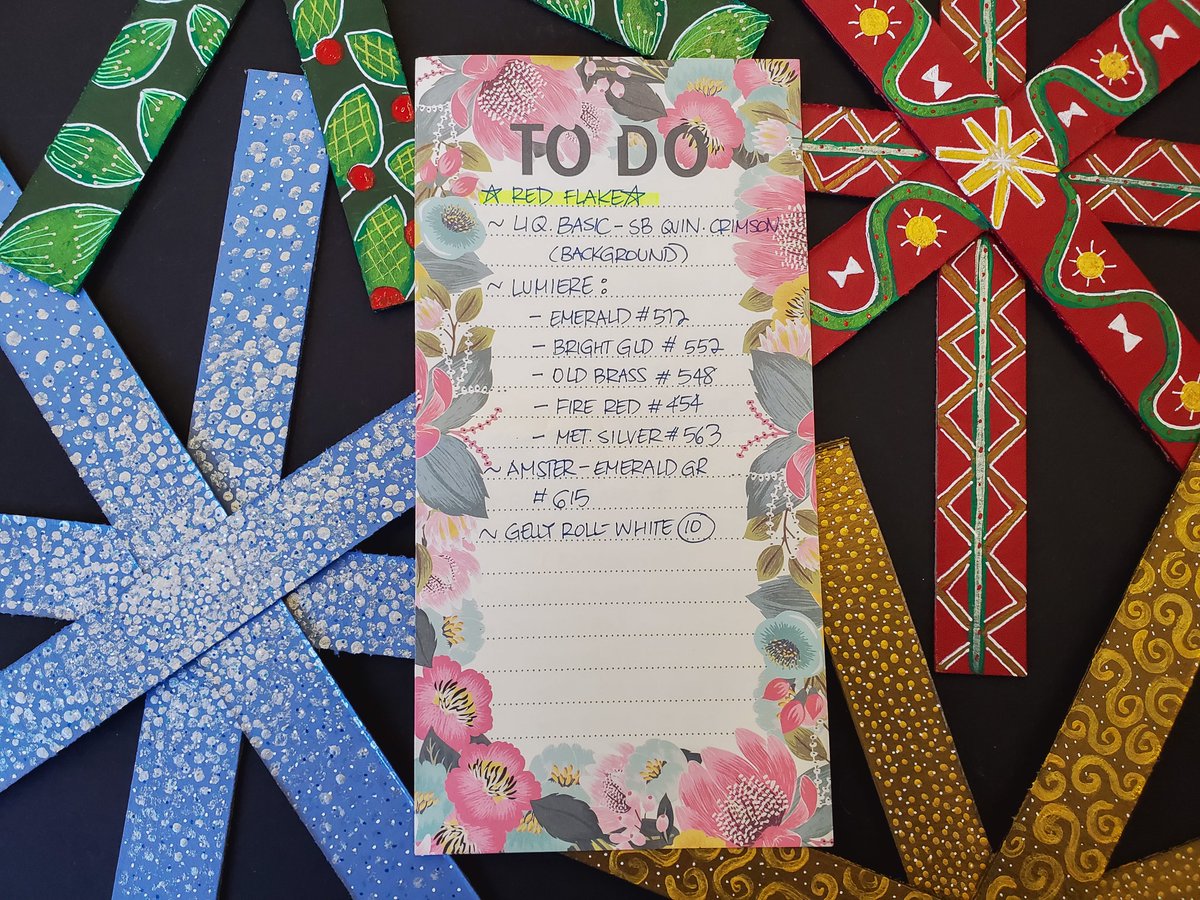 Check out these cute DIY holiday decorations! One of our staff members created these decorative snowflakes using chipboard! She cut strips of chipboard then painted them with acrylic paint and used Gelly Roll markers to create all the details. She was also kind enough to list ...