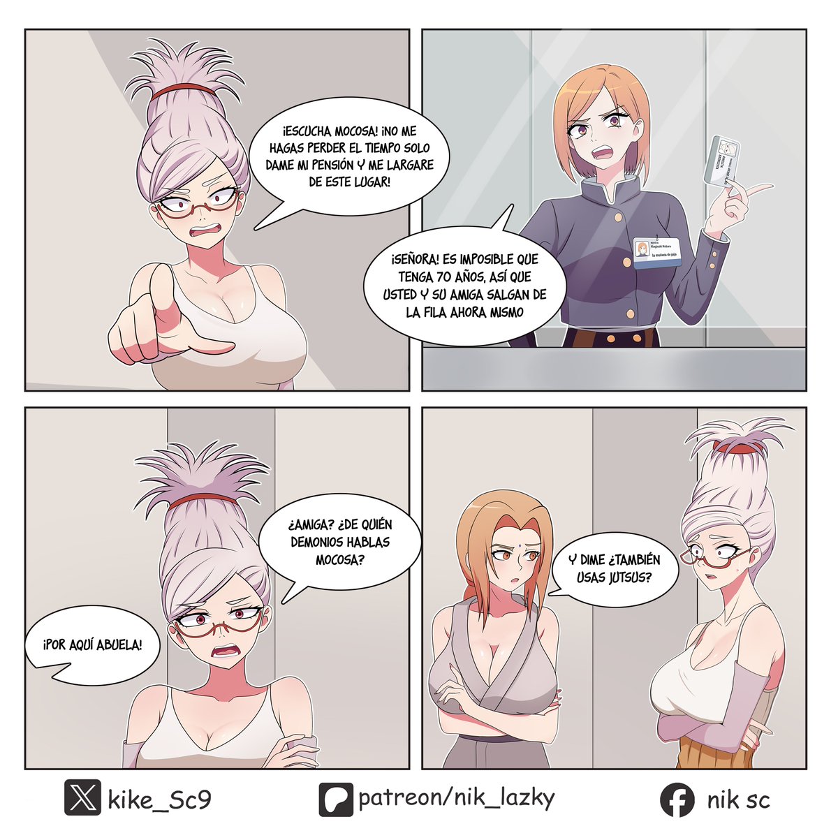 kike_sc9's tweet photo. situaciones que podrían ser canon🤔 

 300 retweets y hare ✂️🥵 

#Dandadan #SeikoAyase #Tsunade #NARUTO #nobara #JujutsuKaisen #fanart #anime https://t.co/7PCl6n7bZ9