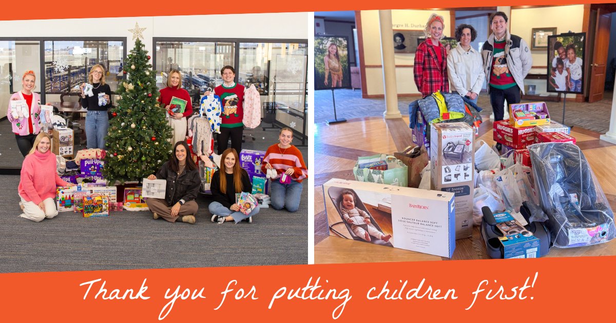 We're so grateful to our friends at Lovely Skin for their incredible generosity! Their team came together to donate car seats, clothing, diapers, toys and MORE, ensuring that Nebraska kids have what they need at every age and stage 🍼👕❤️