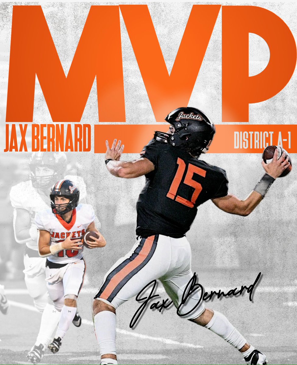 FV_athletics1's tweet photo. ALL DISTRICT PLAYERS OF THE YEAR!
A huge congratulations to these very deserving seniors.
MVP - Jax Bernard
Defensive MVP - Boden Miller
Cornerback of the Year - Easton Hamar
Tight End of the Year - Trace Bonham
#jacketfootball https://t.co/C9Uy3AmwUK