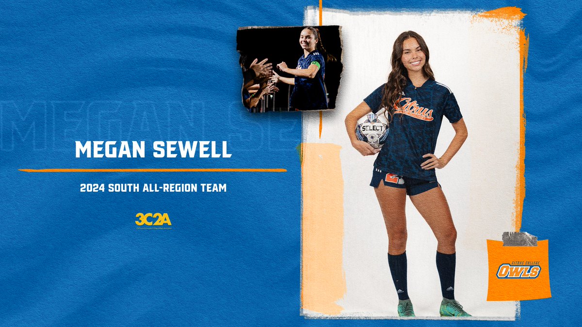 Congrats to Women's Soccer Athlete Megan Sewell for being named to the 2024 Southern California All-Region  Team!