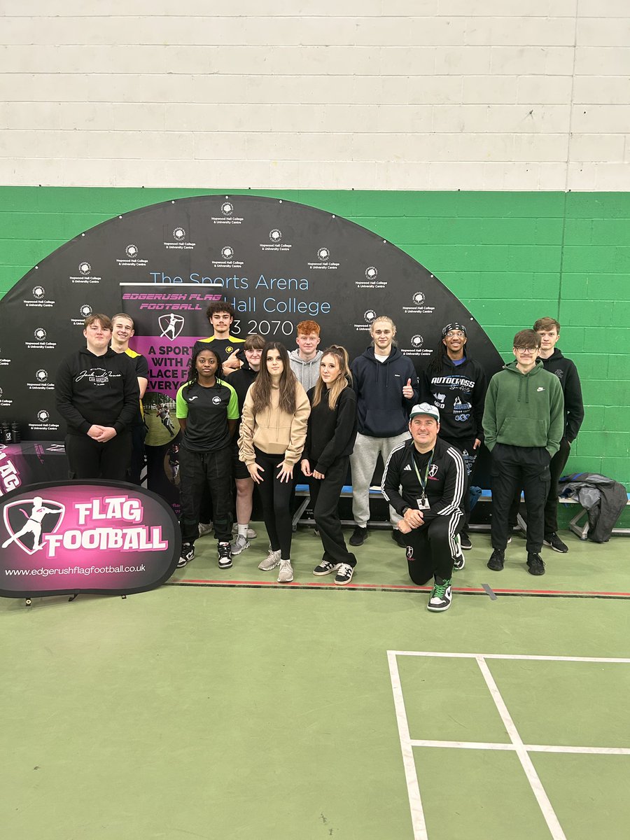 A fantastic day teaching students <a href="/hopwoodhall/">Hopwood Hall College</a> and staff from <a href="/RBSGP/">RochdaleSchoolGames</a> schools all about Flag Football!!