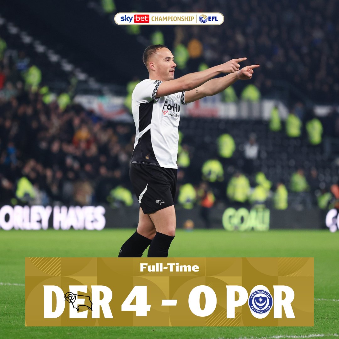🐏 <a href="/dcfcofficial/">Derby County</a> kicking off the weekend in style! 👏

#EFL | #SkyBetChampionship