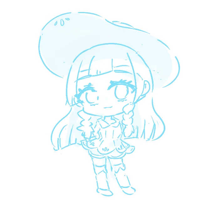 おはよーございます(='∀`)人('∀`=)#リーリエ #ポケモン #ラフ 