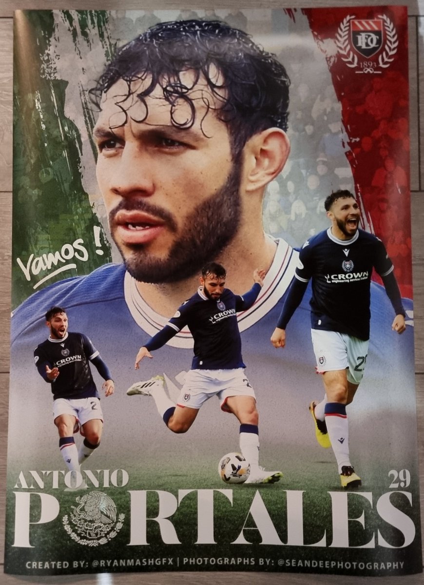 Wow😍 The <a href="/JuanportalesV/">Antonio Portales</a> posters look even better in person!!🔥🇲🇽

<a href="/VamosDundee/">VamosDundee 🏴󠁧󠁢󠁳󠁣󠁴󠁿🇲🇽💙</a> Your order of 50 will be ready soon!👀😜