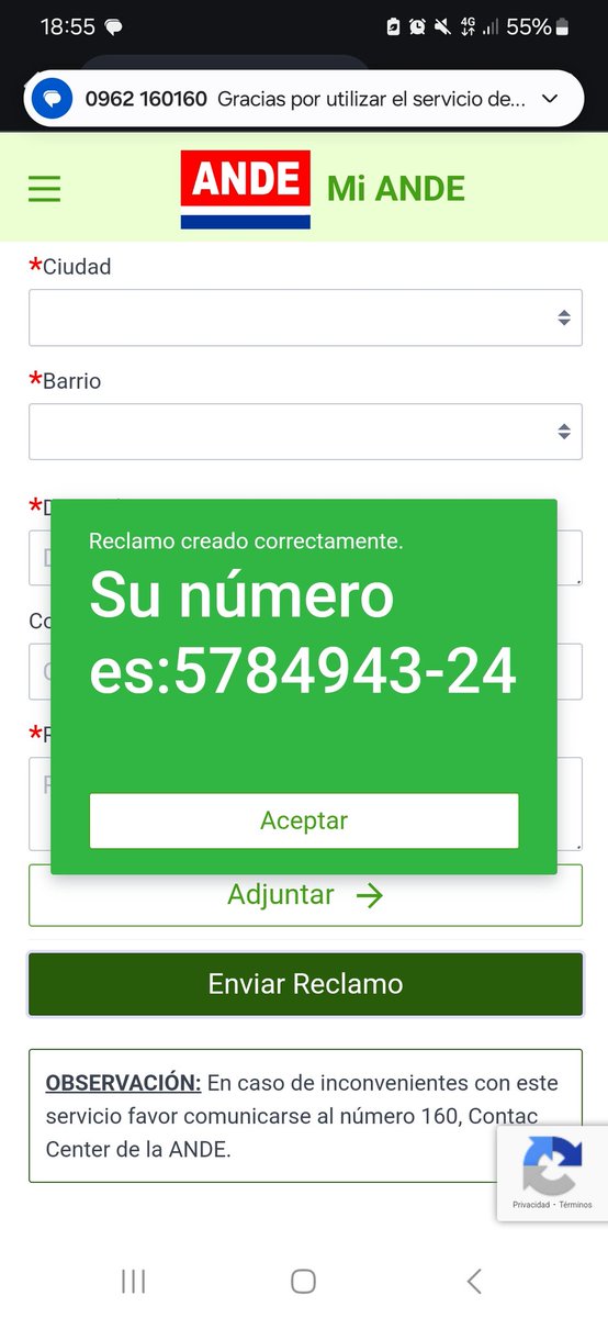 Vazquezpamee's tweet photo. Barrio Cañada San Rafael Luque sin energía electrica desde hace 3 horas, nadie atiende la llamada a reclamo.

@ANDEOficial https://t.co/cLOa7JEYWC