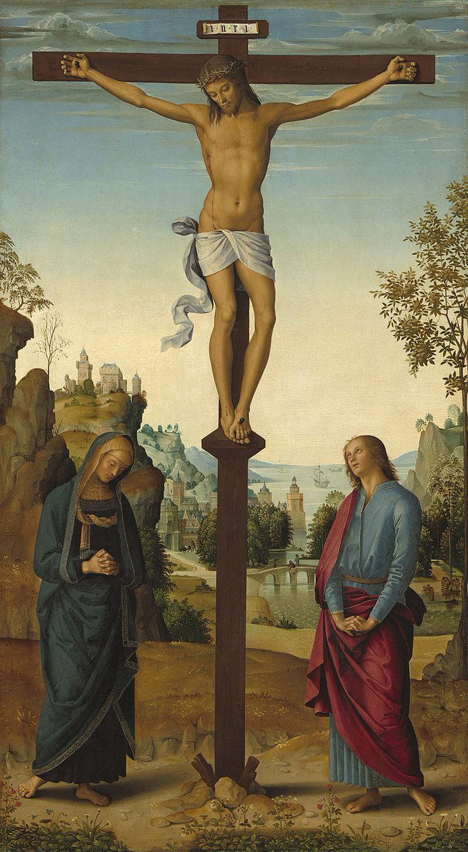 ImpactoEterno's tweet photo. Juan, hermano de Santiago, fue el único apóstol que estuvo junto a Jesús en la crucifixión.

Conocido como el apóstol del amor, es autor del Evangelio de Juan y del Apocalipsis.

A diferencia de sus compañeros, Juan vivió hasta la vejez y murió apaciblemente en Éfeso tras cuidar de María, la madre de Jesús.