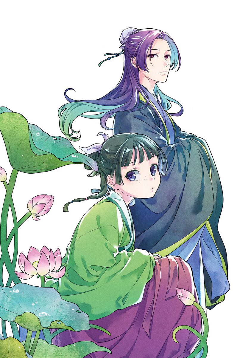 Jinshi and maomao look so pretty in this illustration 🫶
