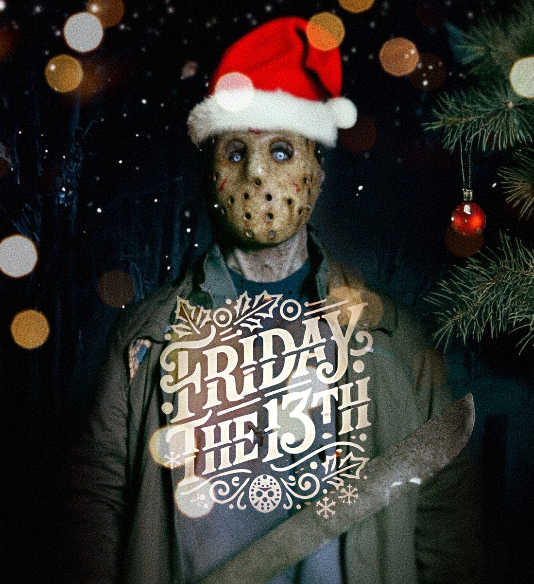 trailofterror's tweet photo. Have a holly, jolly, and slightly spooky Friday the 13th! ❄️🔪 https://t.co/RJ5GGRq8Kp