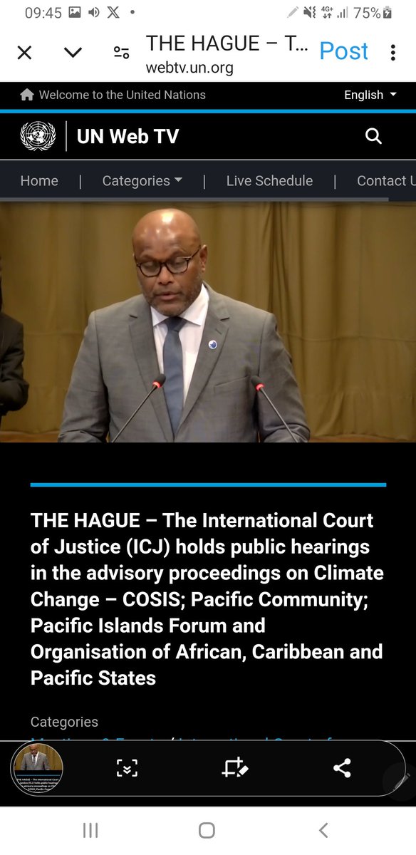 Deputy SG <a href="/ForumSEC/">Pacific Islands Forum</a> Esala Nayasi makes a powerful statement to the Court on the factual and legal implications of climate change in the Blue Pacific. His voice was loud and clear as he amplified the Leaders and Pacific people's voices on climate change. He emphasised that...