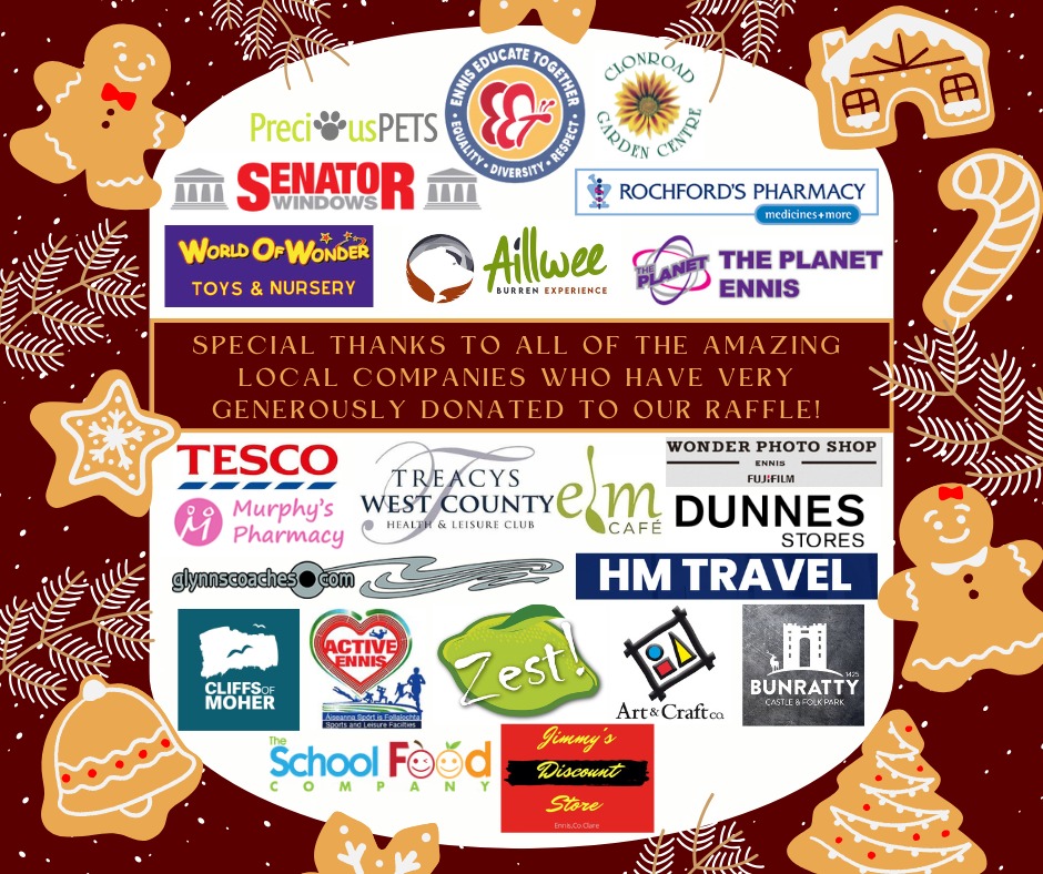 Thanks to everyone who has returned their raffle cards so far. Please remember that all cards need to be returned on Monday 16th December. Many thanks to all the local companies who have kindly donated spot prizes it mean so much to us all 😃