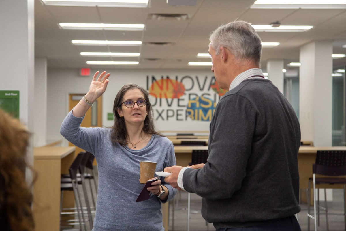 unityonsocial's tweet image. Despite the chilly weather, the Pineland campus was bustling during our recent Artist Series event! 

A heartfelt thank you to Hilary Irons for her inspiring presentation, The Influence of the Optical, and for sharing her art.  We’re counting down to the next artist event.