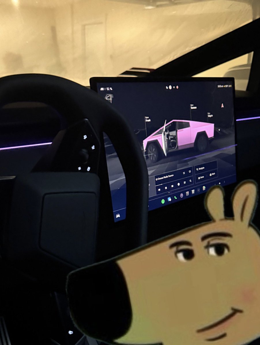 KoiBudG's tweet photo. @0xC0_ @Fityeth FSD and Chill
#FullSelfDrive #Cybertruck https://t.co/xHRzgLVCOW