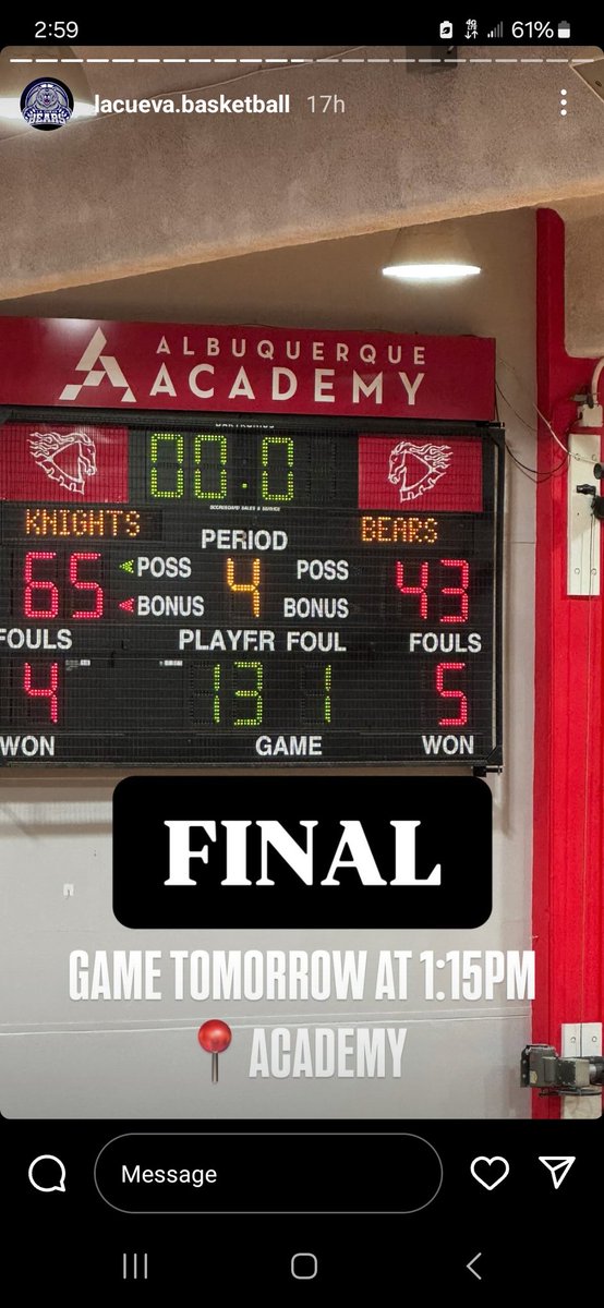 LCAthletics (@cueva_athletics) on Twitter photo The Boys Basketball Team pick up a great win today in round 2 of the Academy Tournament. Great win Bears!
<a href="/LCHS_Hubbell/">Brian Hubbell</a> <a href="/LCHS_MTapia/">Melanie Tapia</a> <a href="/PrinceRoyce/">Prince Royce</a> The Boys Basketball Team pick up a great win today in round 2 of the Academy Tournament. Great win Bears!
<a href="/LCHS_Hubbell/">Brian Hubbell</a> <a href="/LCHS_MTapia/">Melanie Tapia</a> <a href="/PrinceRoyce/">Prince Royce</a>