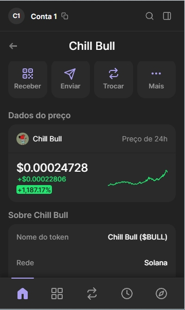 crptosniper's tweet photo. @NikolaBench the new memecoin on the #solana network that can make you rich, if you missed #chillguy don't let #chillbull pass you by too #memecoin #phantom https://t.co/dD6zNMKduY