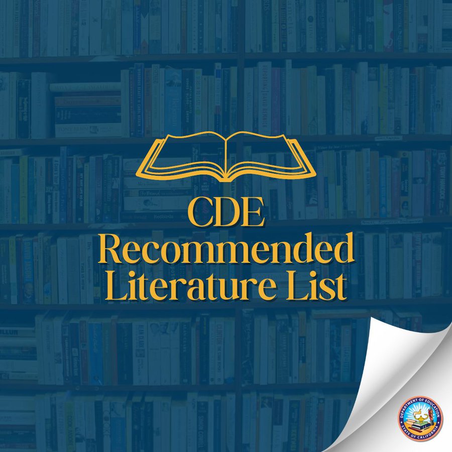 The <a href="/CADeptEd/">CA Department of Education</a> Recommended Literature List is a searchable database of books for children and teens which helps students, teachers, and families find books that entertain, inform, and explore new ideas and experiences! Check out the latest!
cde.ca.gov/ci/cr/rl/