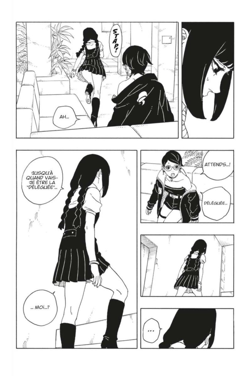 YamiGOAT15's tweet photo. Ici par contre, Sumire a totalement raison. Je comprends son ras-le bol, de n’être vue que comme la déléguée par tout le monde (dont Boruto aussi l’appelle comme ça). D’ailleurs c’est probablement la dernière fois que Sarada va l’appeler comme ça. #BorutoTwoBlueVortex16 #Boruto96 https://t.co/Jul151CadE
