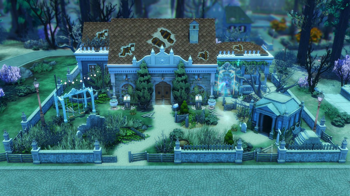 Nesse4tw's tweet photo. Haunted House 👻

Sul Sul! Something sinister is happening on this lot...Who is visiting? Who is here...? Or should I say what is here? Are you in for a good scare? Enter if you dare!

Happy Friday the 13th!

ID: Nesse4tw 

#TheSims #TheSims4 #ShowUsYourBuilds #FridayThe13th #TS4 https://t.co/jAT4qhRJJO