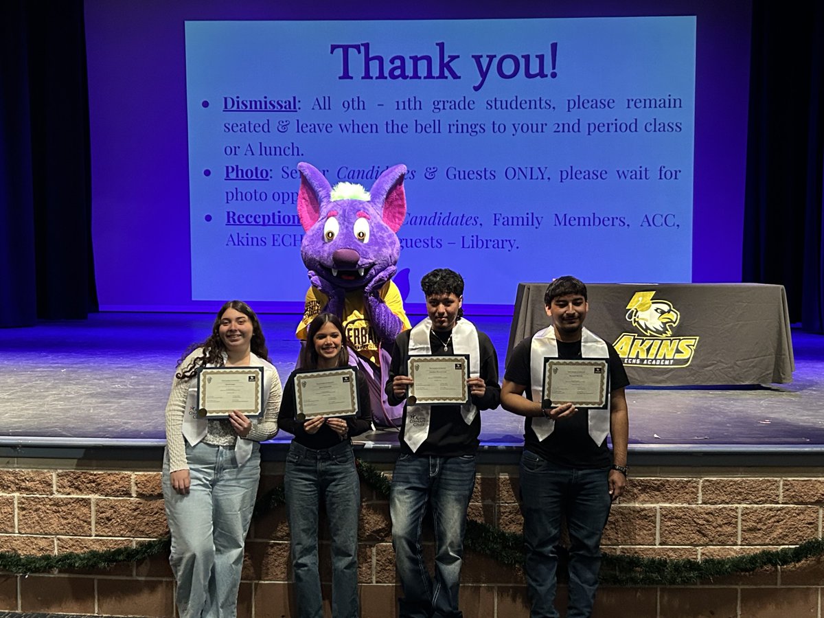 Austin ISD Early College Programs (@austinisd_ecp) on Twitter photo Join us in congratulating six seniors <a href="/AkinsAISD/">Akins Early College High School</a> ECHS Academy who earned their ACC Level 1 Certificate in Real Estate OR associate degree in general studies!! <a href="/ACCHSPrograms/">ACC High School Programs</a> <a href="/AustinISD_CCR/">Austin ISD College and Career Readiness</a> <a href="/Secondary_AISD/">AISD Secondary School Leadership</a> Join us in congratulating six seniors <a href="/AkinsAISD/">Akins Early College High School</a> ECHS Academy who earned their ACC Level 1 Certificate in Real Estate OR associate degree in general studies!! <a href="/ACCHSPrograms/">ACC High School Programs</a> <a href="/AustinISD_CCR/">Austin ISD College and Career Readiness</a> <a href="/Secondary_AISD/">AISD Secondary School Leadership</a>