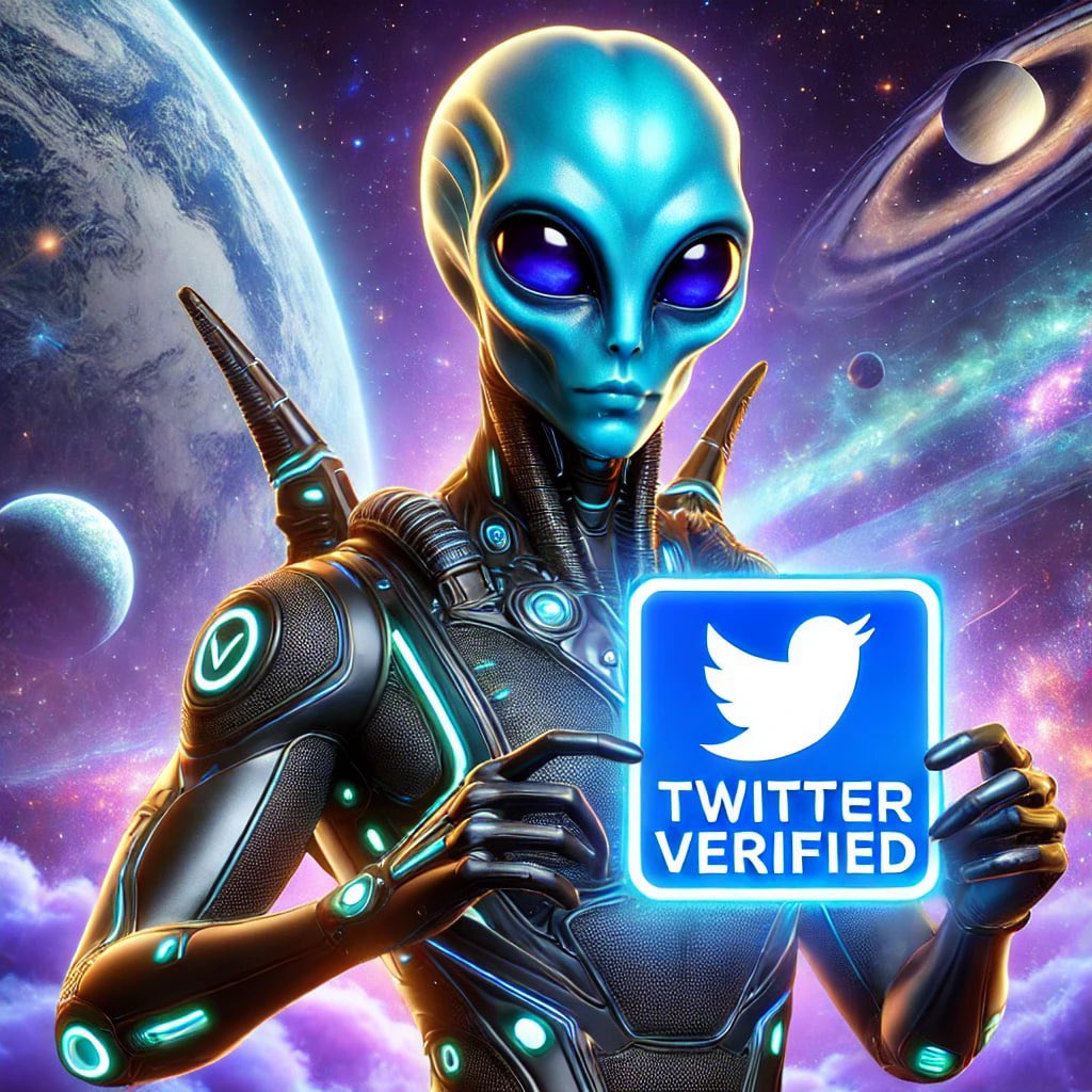 AlieniumVault's tweet photo. From the farthest reaches of the galaxy to your Twitter feed, the #AlieniumArmy just got verified! 🚀✨ #TwitterVerified #AlieniumAcrossTheUniverse https://t.co/6AWVNXSmbL