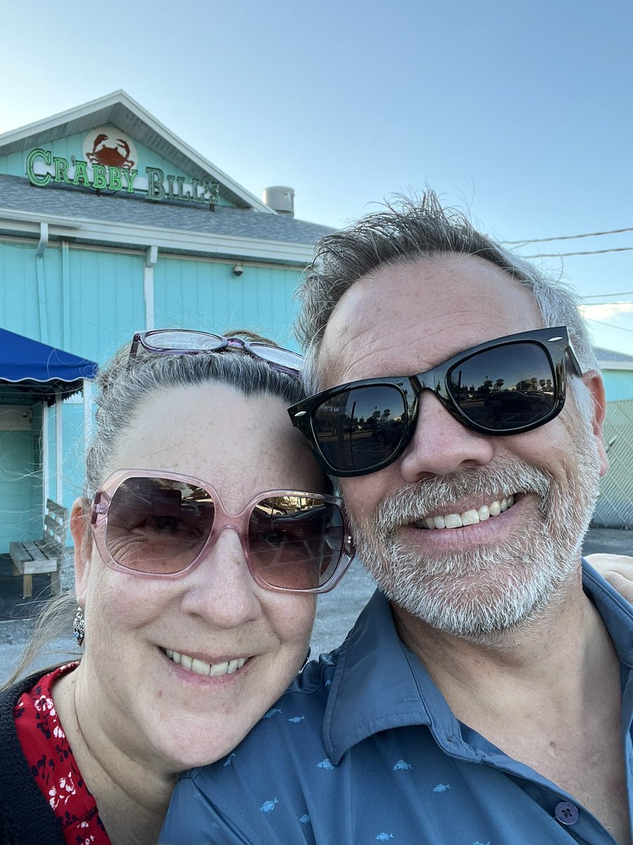 lori_midkiff's tweet photo. Mike and I were honored to meet @matthew_west and his wife Emily today at Crabby Bills in St Pete! I was able to thank him for sharing his song “The Day Before You” which we had sung at our wedding in March at Zion National Park. They were so kind and gracious!! https://t.co/3kUIf2N0uY