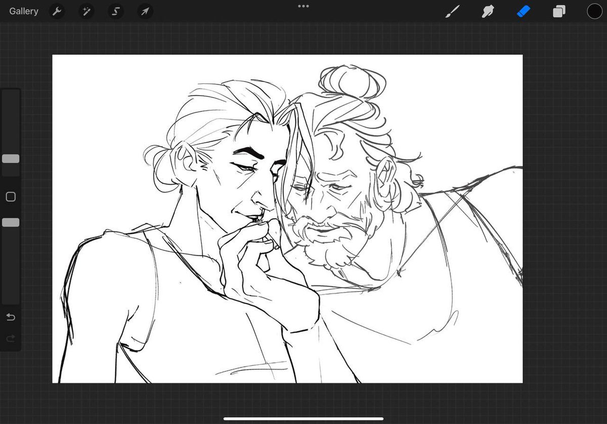 Wip 
Them sharing a cigarette stuck in my brain
#ZaunDads #Arcane