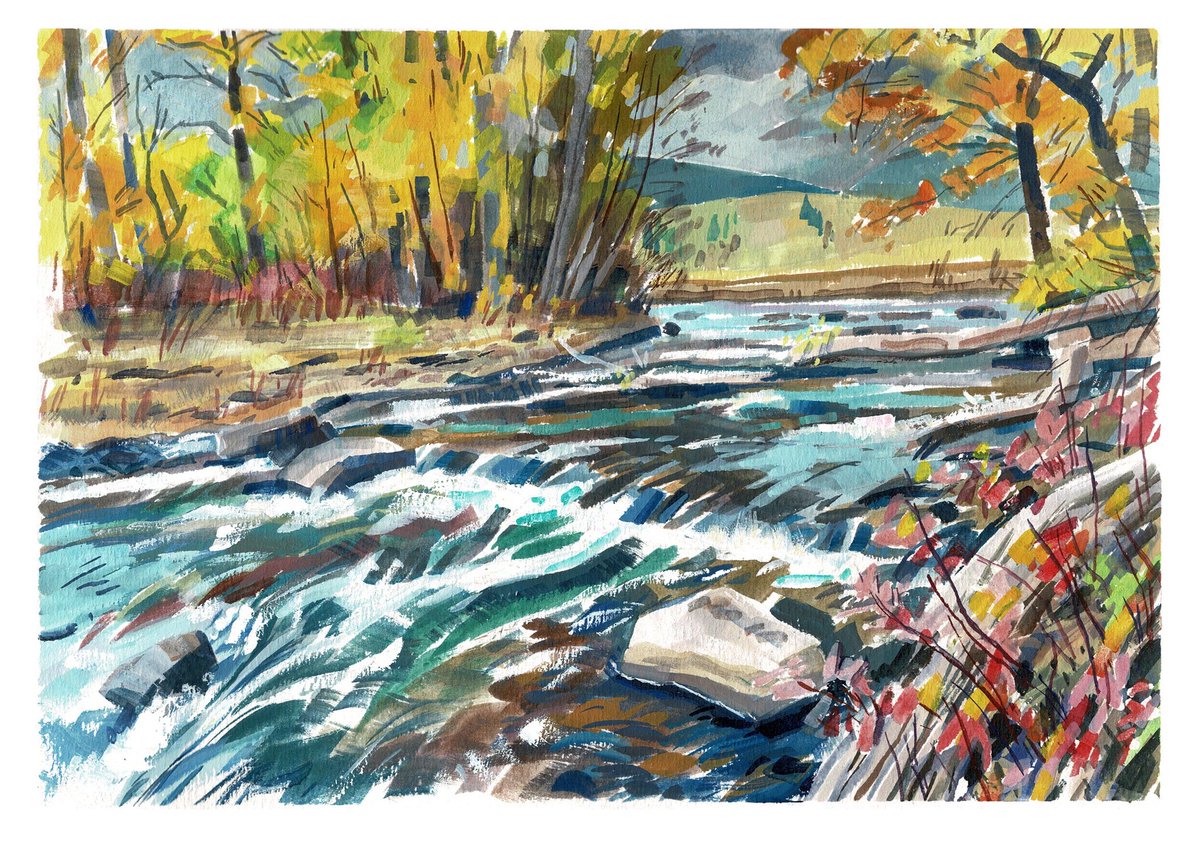 garygeraths's tweet image. When out for 6 week painting and chasing the fall colors in the West. Here a sample from Wyoming and Montana. Lots more at Instagram @garygeraths. Take look. &amp;amp; drop a like and comment so I know all this artwork is getting to a new set of eyeballs.