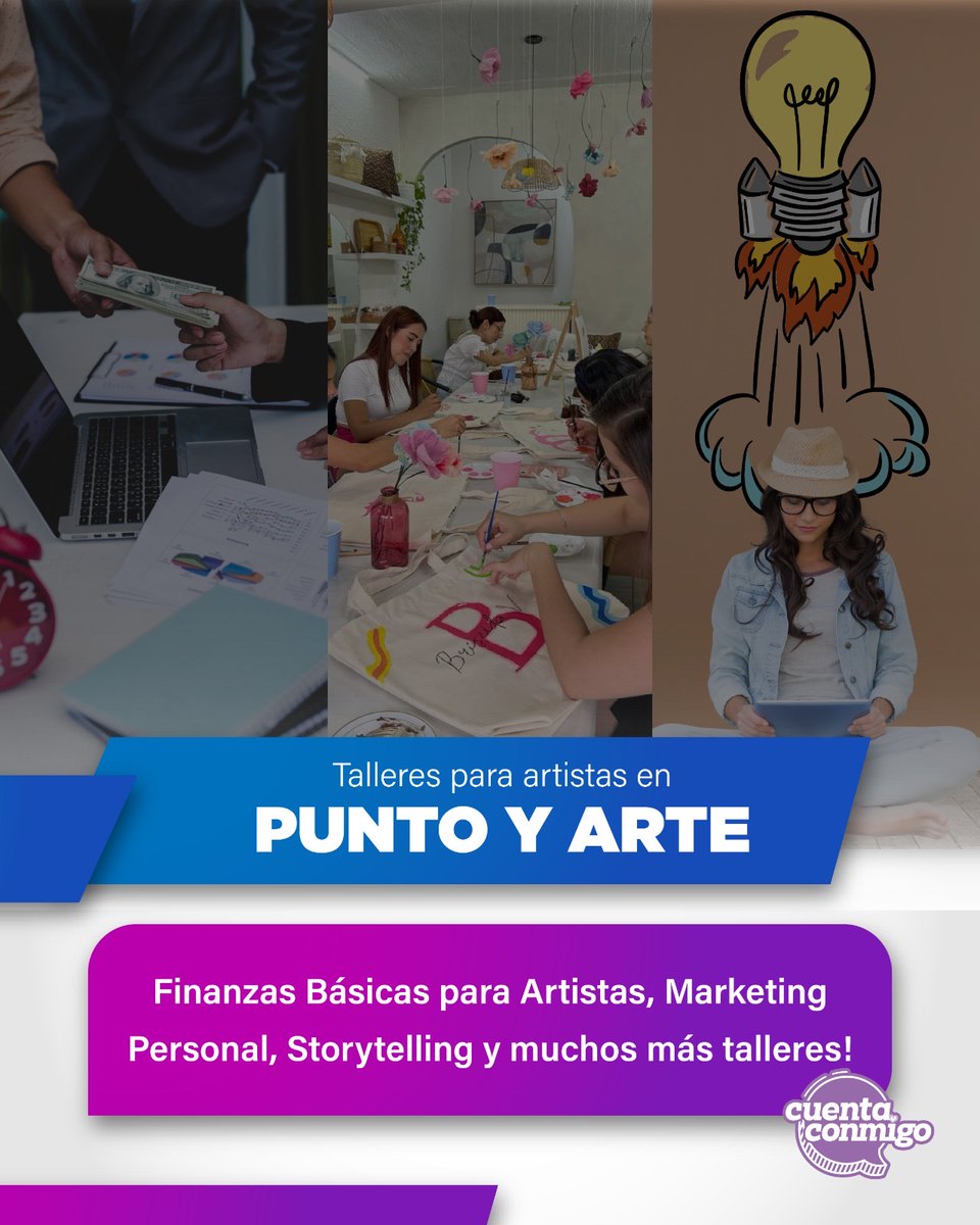GobiernoEdoChih's tweet photo. Con el programa PUNTO Y ARTE tienes la oportunidad de aprender todo lo necesario para convertir tu creatividad en una carrera. Acércate al Instituto Chihuahuense de la Juventud para mayor información.
¿Estás listo para dar el siguiente paso y vivir de lo que amas? ¡Inscríbete ahora! 👉 https://t.co/G5I8RdfkHL