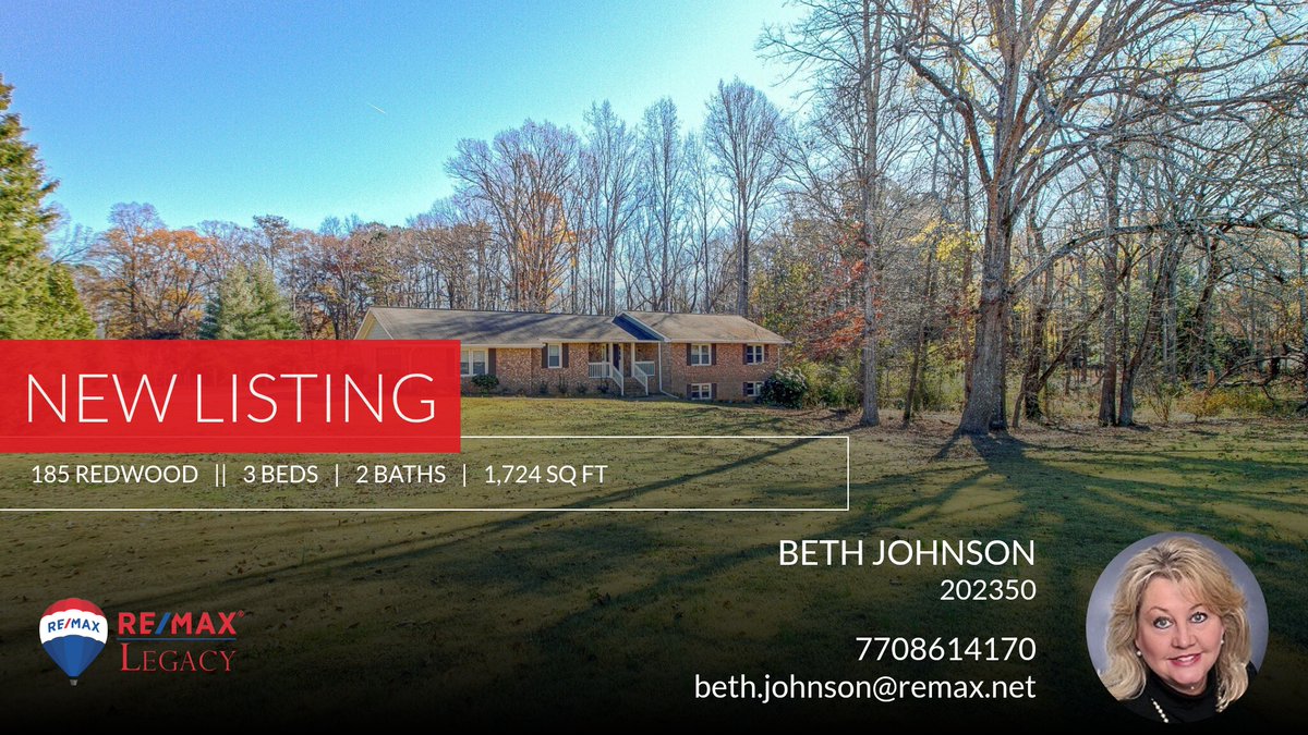 bjohnsonremax's tweet photo. 📍 New Listing 📍 Take a look at this fantastic new property that just hit the market located at 185 Redwood in Fayetteville. Reach out here or at 7708614170 for more information

RE/MAX Legacy
Peachtree City, GA https://t.co/Xq9QAyUrXC https://t.co/bZU7b6i8sP